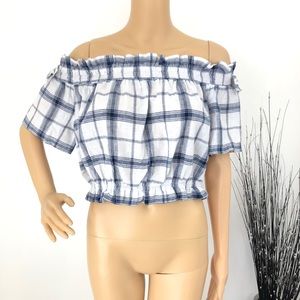 Love Tree Off Shoulder Crop Top Size Large NWOT